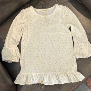 Matilda Jane Cream Long Sleeve Peplum Tee